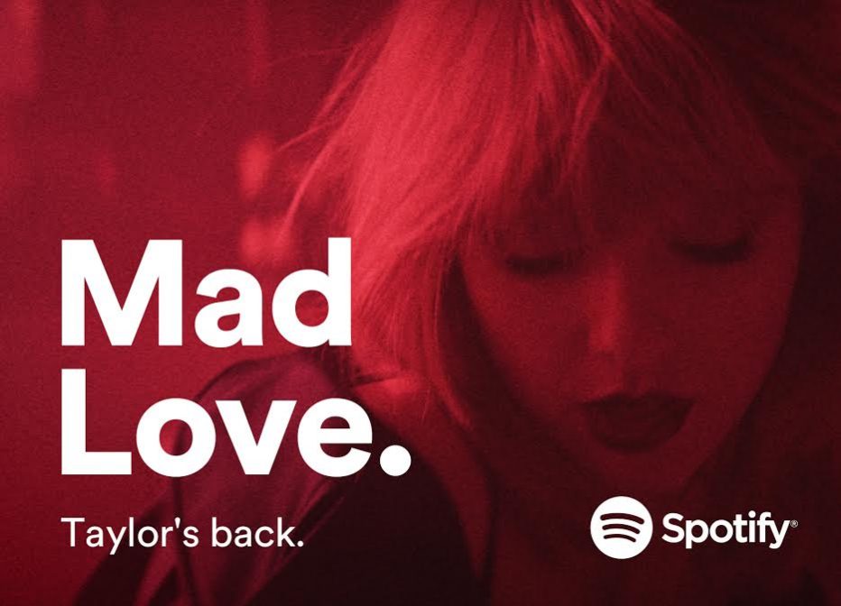 Taylor Swift returns to Spotify