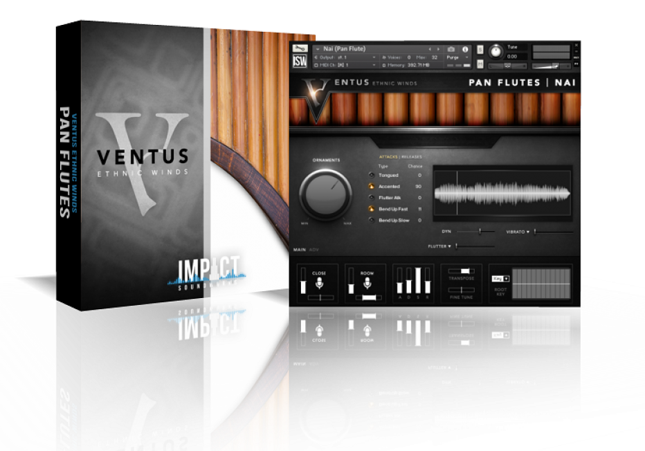 Impact Soundworks VENTUS ETHNIC WINDS sampled pan flutes