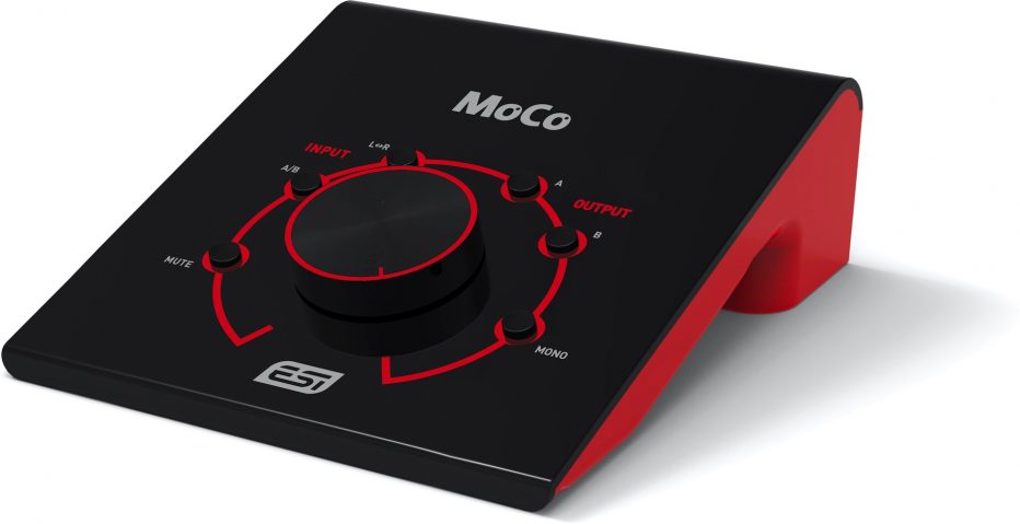 ESI provides perfect playback volume control of studio monitors with aptly-monikered MoCo
