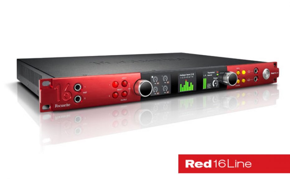 Focusrite Announces Red 16Line Interface, Offering Support for  Pro Tools | HD and Other Native Audio Applications and DAWs