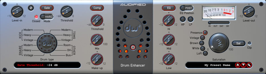 Audified delivers DW Drum Enhancer plug-in