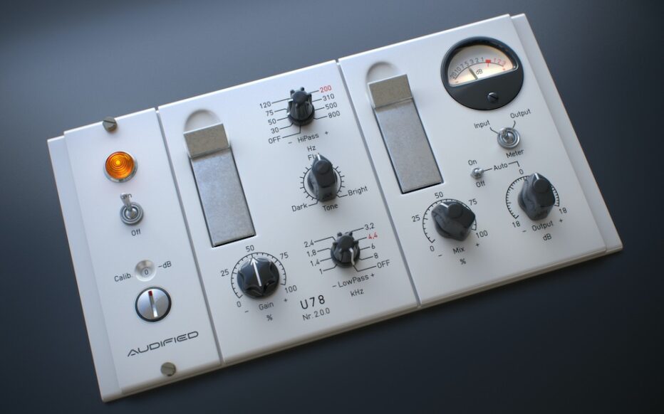 Audified advances seldom seen hardware-emulating U73b Compressor plug-in and associated U78 Saturator spinoff with updated versions bolstered by gorgeous GUIs