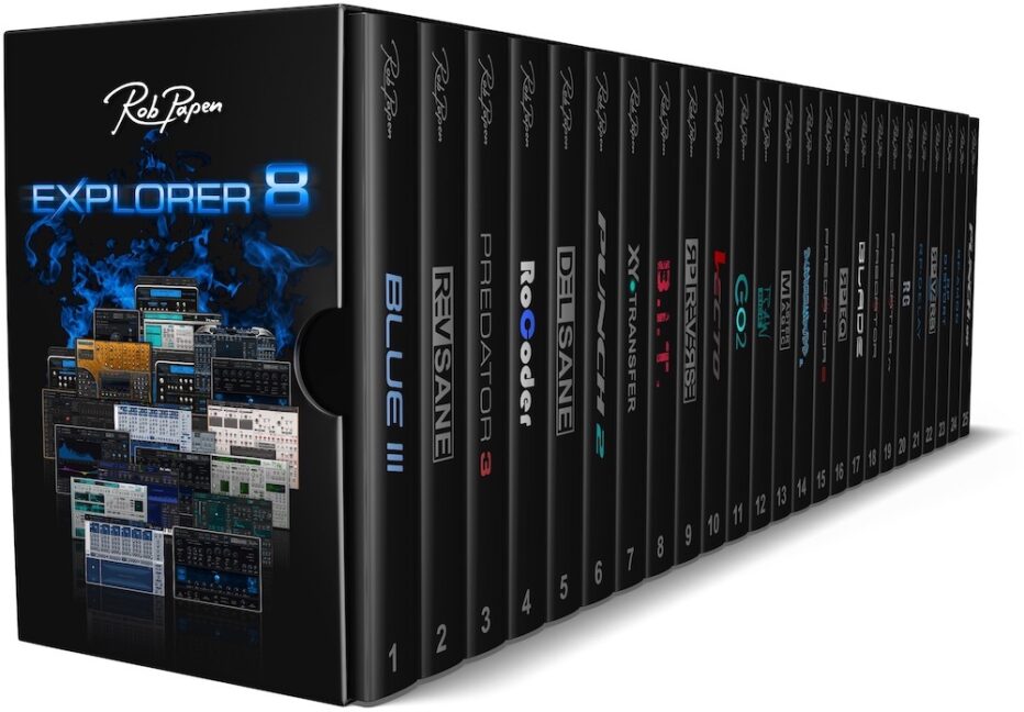 Rob Papen announces eXplorer-8, BLUE-III & RevSane virtual effect plug-ins