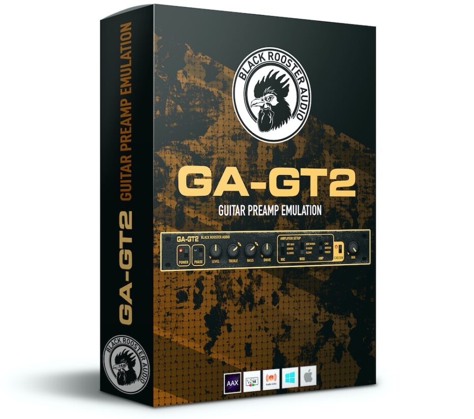 Black Rooster Audio announces GA-GT2 guitar preamp plug-in